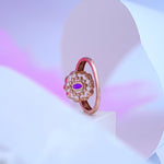 Load image into Gallery viewer, 14K Rose Gold Ring with Colour Stone Caia
