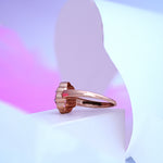 Load image into Gallery viewer, 14K Rose Gold Ring with Colour Stone