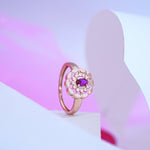 Load image into Gallery viewer, 14K Rose Gold Ring with Colour Stone Caia
