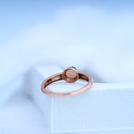 Load image into Gallery viewer, 14K Rose Gold Ring with Colour Stone