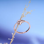 Load image into Gallery viewer, 14K Rose Gold Peacock Ring Caia