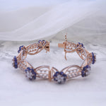Load image into Gallery viewer, 18K Gold Bangle with Multicolor CZ Stones Caia