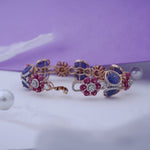 Load image into Gallery viewer, 18K Gold Bracelet with Multicolor CZ Stones Caia