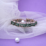 Load image into Gallery viewer, 18K Gold Bracelet with Multicolor CZ Stones