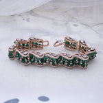 Load image into Gallery viewer, 18K Gold Bracelet with Multicolor CZ Stones Caia