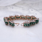 Load image into Gallery viewer, 18K Gold Bracelet with Multicolor CZ Stones Caia