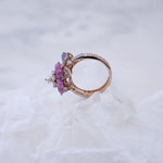 Load image into Gallery viewer, 18K Gold Ring with Multicolor CZ Stones Caia