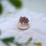 Load image into Gallery viewer, 18K Gold Ring with Multicolor CZ Stones
