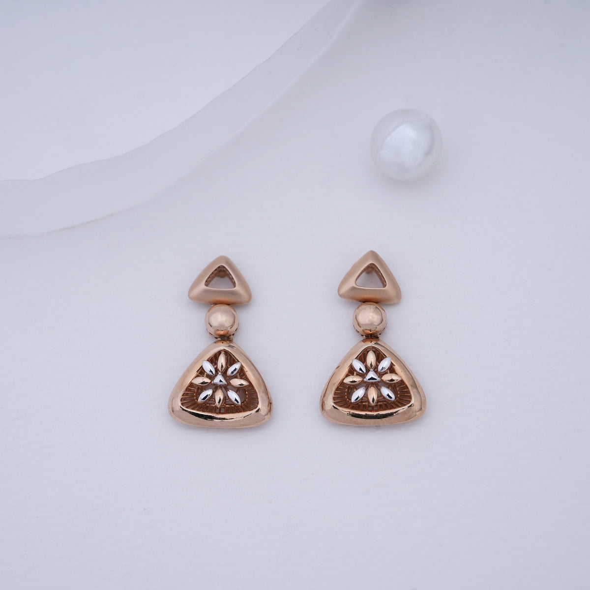 18k gold drop earrings