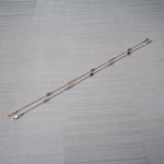 Load image into Gallery viewer, 18K Gold Anklet with Blue Stones