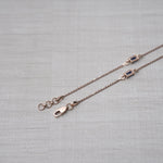 Load image into Gallery viewer, 18K Gold Anklet with Blue Stones