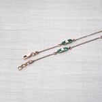 Load image into Gallery viewer, 18K Gold Anklet with Multicolour Stones