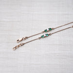 Load image into Gallery viewer, 18K Gold Anklet with Multicolour Stones Caia
