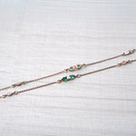Load image into Gallery viewer, 18K Gold Anklet with Multicolour Stones