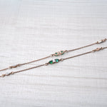 Load image into Gallery viewer, 18K Gold Anklet with Multicolour Stones Caia