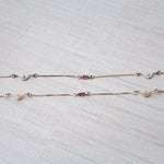 Load image into Gallery viewer, 18K Gold Anklet with Multicolour Stones Caia