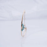 Load image into Gallery viewer, 18K Gold Bangle with Blue Stones Caia