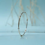 Load image into Gallery viewer, 18K Gold Bangle with Blue Stones Caia