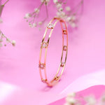 Load image into Gallery viewer, 18K Gold Bangle with CZ Stones Caia