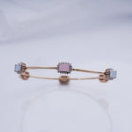 Load image into Gallery viewer, 18K Gold Bangle with CZ Stones Caia