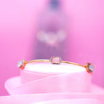 Load image into Gallery viewer, 18K Gold Bangle with CZ Stones Caia