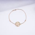Load image into Gallery viewer, 18K Gold Bracelet with Heart & Love Caia