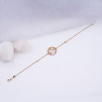 Load image into Gallery viewer, 18K Gold Bracelet with Heart & Love Caia