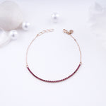 Load image into Gallery viewer, 18K Gold Bracelet with CZ Stones