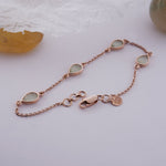 Load image into Gallery viewer, 18K Gold Bracelet with Pastel Green Stones Caia