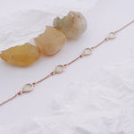 Load image into Gallery viewer, 18K Gold Bracelet with Pastel Green Stones Caia