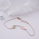 Load image into Gallery viewer, 18K Gold Bracelet with Pastel Green Stone Caia