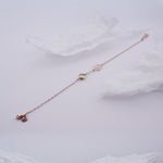 Load image into Gallery viewer, 18K Gold Bracelet with Pastel Green Stone