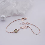 Load image into Gallery viewer, 18K Gold Bracelet with Pastel Green Stone Caia