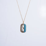 Load image into Gallery viewer, 18K Gold Pendant Necklace with CZ Stones Caia