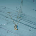 Load image into Gallery viewer, 18K Gold Pendant Necklace with CZ Stones Caia
