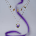 Load image into Gallery viewer, 18K Gold Necklace with Multicolour Stones Caia