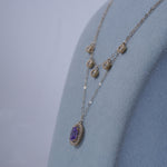 Load image into Gallery viewer, 18K Gold Necklace with Multicolour Stones