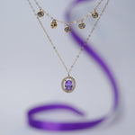 Load image into Gallery viewer, 18K Gold Necklace with Multicolour Stones Caia