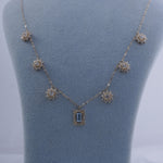 Load image into Gallery viewer, 18K Gold Necklace with Multicolour Stones