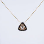 Load image into Gallery viewer, 18K Gold Pendant Necklace with CZ Stones Caia