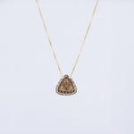 Load image into Gallery viewer, 18K Gold Pendant Necklace with CZ Stones