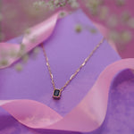 Load image into Gallery viewer, 18K Gold Necklace with CZ Stones