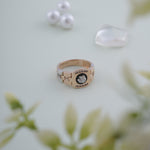 Load image into Gallery viewer, 18K Gold Ring with CZ Stones Caia