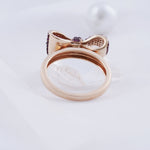 Load image into Gallery viewer, 18K Gold Ring with CZ Stones Caia