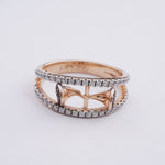 Load image into Gallery viewer, 18K Gold Ring with CZ Stones Caia