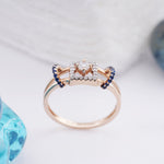 Load image into Gallery viewer, 18K Gold Ring with CZ Stones Caia