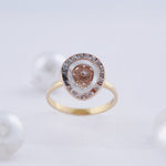 Load image into Gallery viewer, 18K Gold Ring with CZ Stones Caia