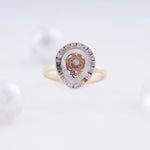 Load image into Gallery viewer, 18K Gold Ring with CZ Stones Caia