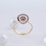 Load image into Gallery viewer, 18K Gold Ring with CZ Stones Caia