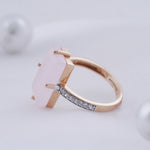 Load image into Gallery viewer, 18K Gold Ring with CZ Stones